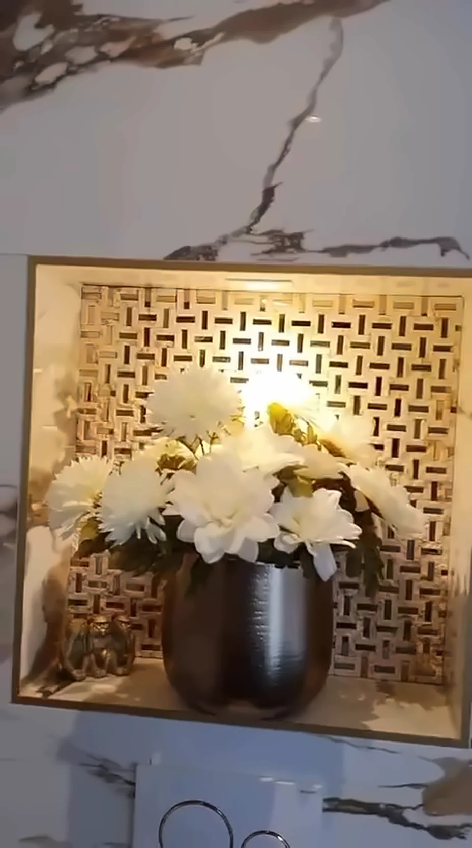 QA Renovatie: badkamer marmer goud