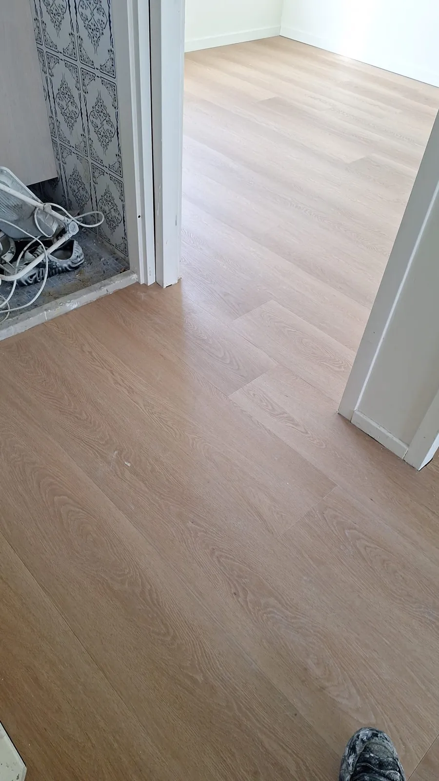 QA Renovatie: PVC plank licht overgang