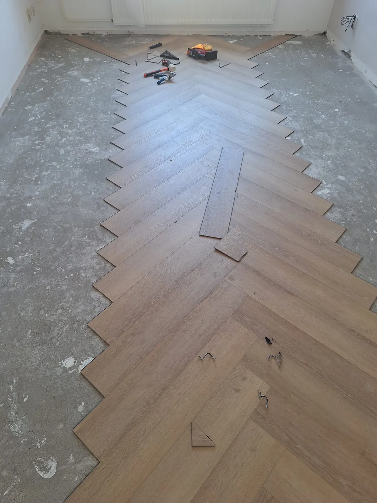 QA Renovatie: PVC visgraat licht tijdens